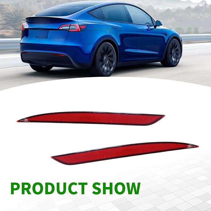 149581800C Tail Rear Bumper Reflector Red Pair LH RH Compatible - Image 4
