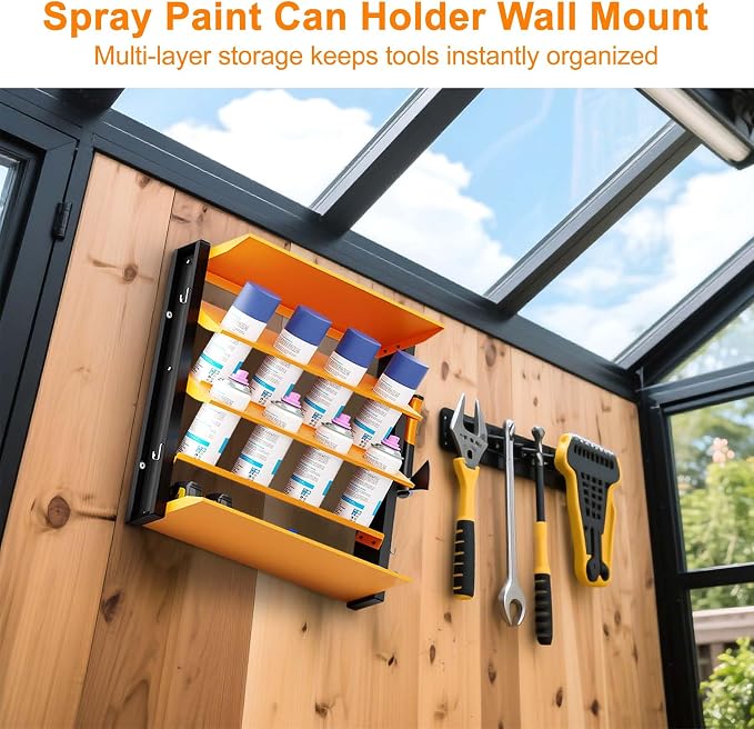 Spray Can Holder, Wall Mount Spray Paint Can Holder, Spray Can Rack - Image 2