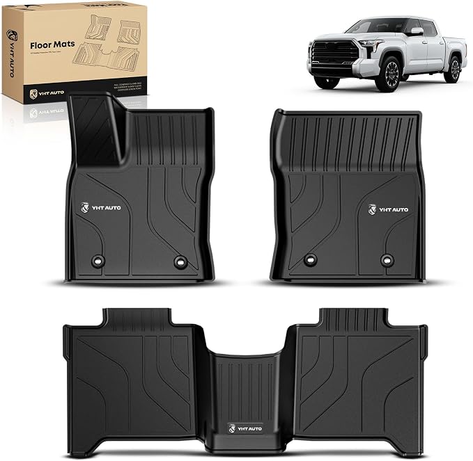 YHTAUTO Fit 2025 2024 2023 2022 Toyota Tundra Floor Mats | Only Fit CrewMax | by YHTAUTO
