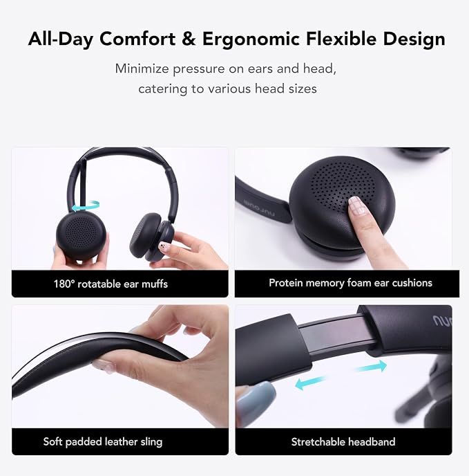 NUROUM Wireless Headset with Mic - Image 4