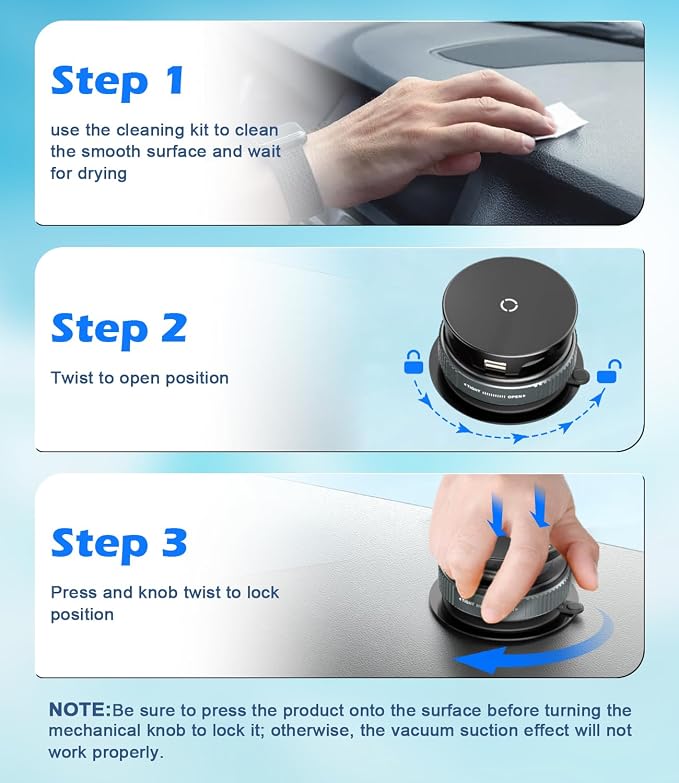 15W Wireless Charger Magnetic Car Phone Holder 360° Adjustable & Foldable Car - Image 8