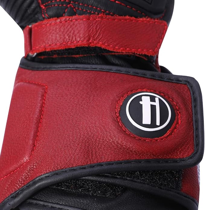 Harssidanzar Leather Motorcycle Gloves - Image 5
