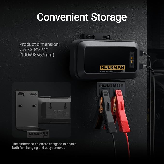 Hulkman Sigma 10, 10A 12V/6V Car Battery Charger - Image 5