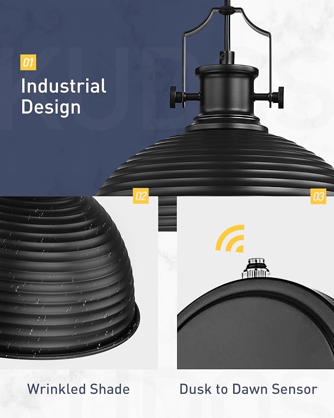 kudos Dusk to Dawn Sensor Outdoor Light Sconces Wall Mount, Exterior Garage - Image 4