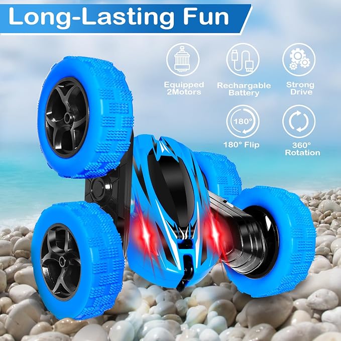 FREE TO FLY Remote Control Car Boys Toys: 360 Flip Rc Cars 2.4Ghz Double-Sided - Image 5