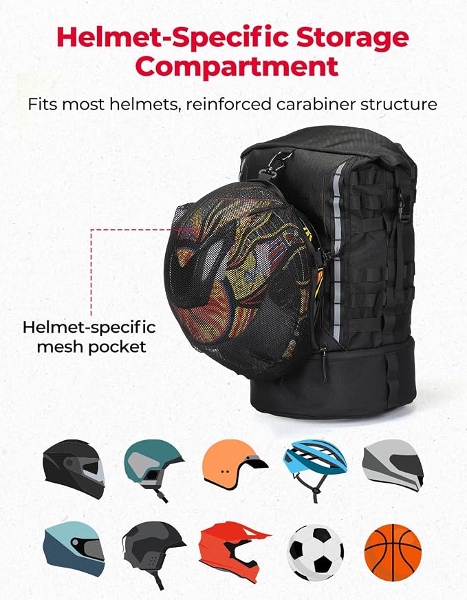 KEMIMOTO Motorcycle Sissy Bar Backrest Bag Upgraded Version, 37L Expandable - Image 4