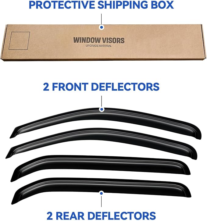 Window Visors Rain Guards Shield - Image 5