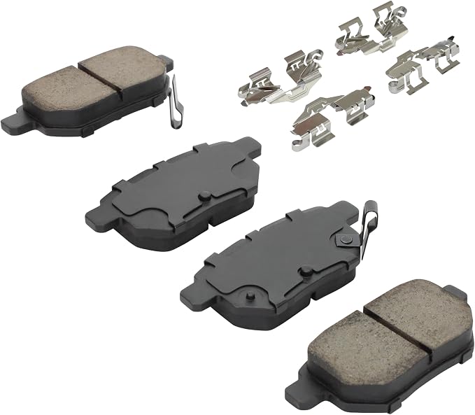 Premium Semi-Metallic Front Brake Pads Compatible - Image 2