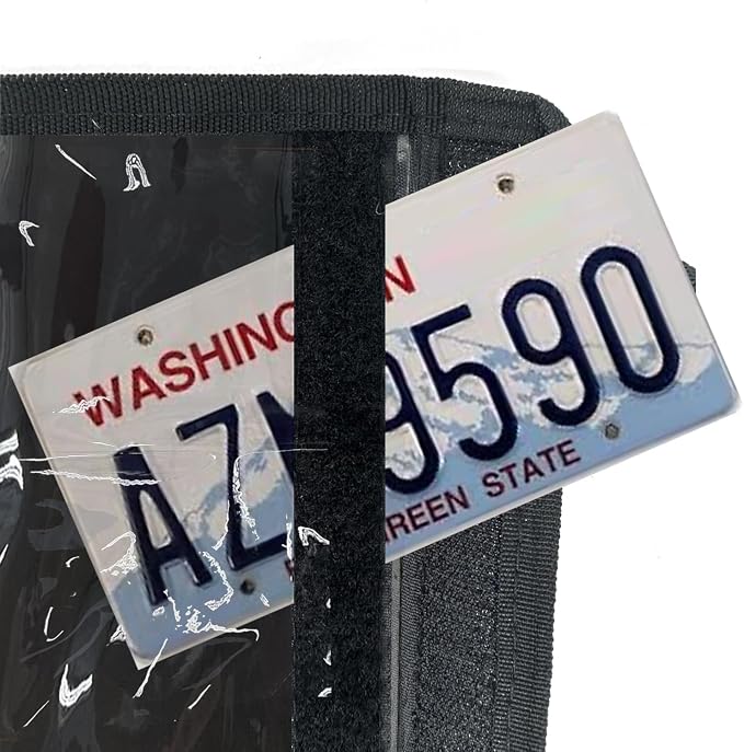 License Plate Holder with Hanging Strap, Test Drive Tag Bag, Dealer Plates - Image 4