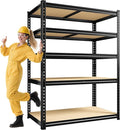72" H Garage Shelving, 5 Tier Storage Shelves Load 2500 lbs, Adjustable Garage by Durayloly