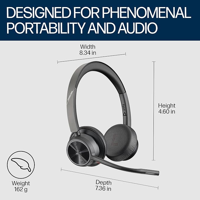 Poly Voyager 4320 UC Wireless Headset - Image 3