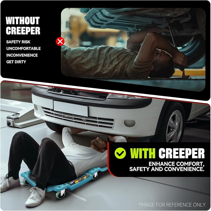 Auto Dynasty 40 Inches Mechanic Creeper, Automotive Garage Repair Low Profile - Image 7