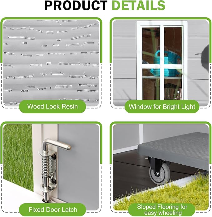 6x3 Shed Resin Outdoor Storage - Image 5