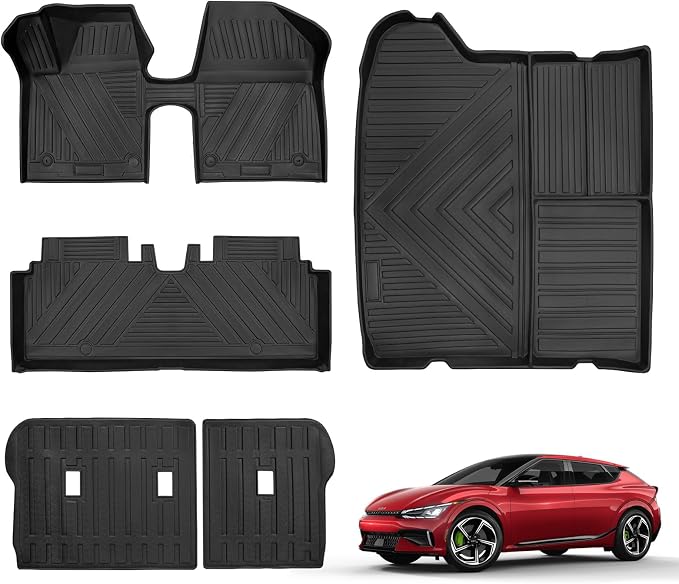Car Floor Mats Compatible with Kia Ev6 2022 2023 2024 2025 All-Weather Guard by Shvgen