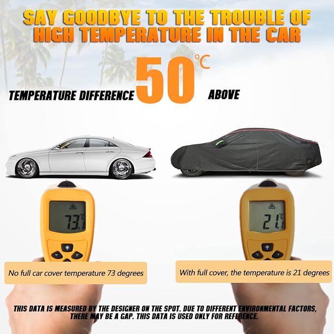 Breathable New Material, Waterproof Car Cover, Locks and Zipper Doors, - Image 2