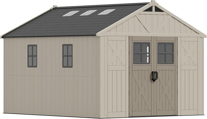 Devoko 10 x 12 FT Plastic Outdoor Storage Shed - Image 9