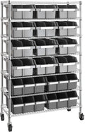 Seville Classics Heavy Duty NSF Bin Rack Solid Steel Wire Shelving Storage Unit by SevilleClassics