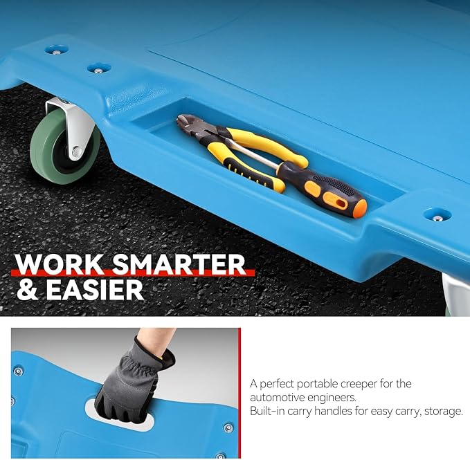 Auto Dynasty 40 Inches Mechanic Creeper, Automotive Garage Repair Low Profile - Image 4