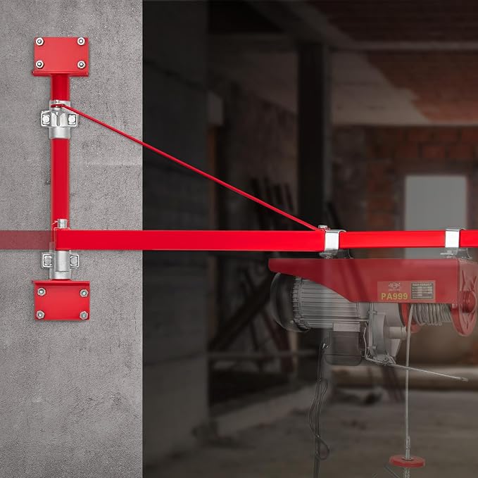 VEVOR Wall Mount Jib Crane, 660 lbs Max Load Capacity Electric Scaffolding Lift - Image 8