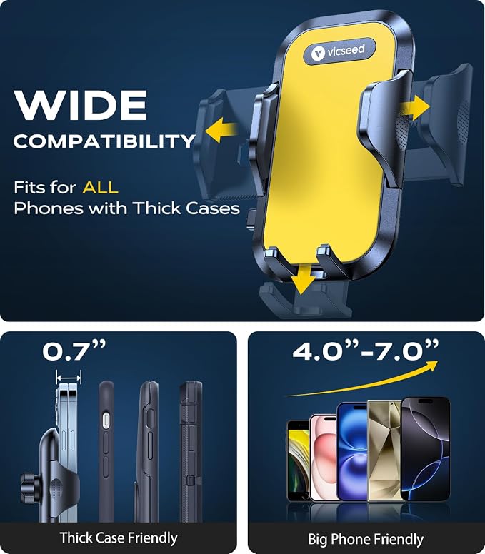 VICSEED Phone Holders for Your Car 2025 Upgraded Car Phone Holder Mount Truck - Image 4