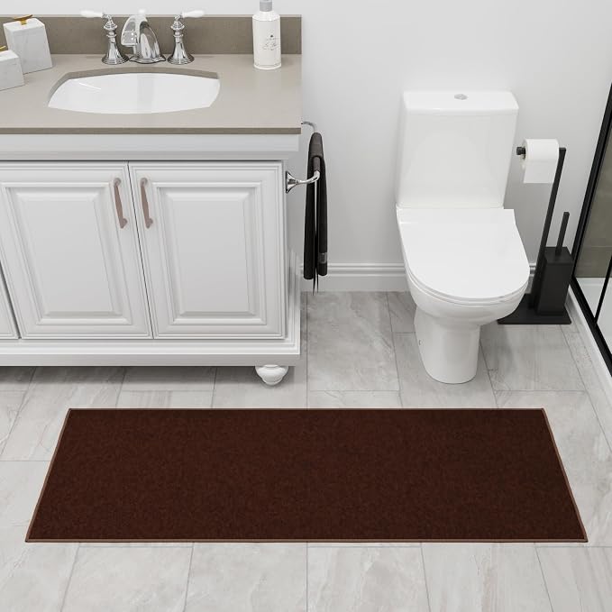 Ottomanson Hallway Runner Rug 2'2" x 6' Non Slip Solid Area Rugs Easy to Clean - Image 12