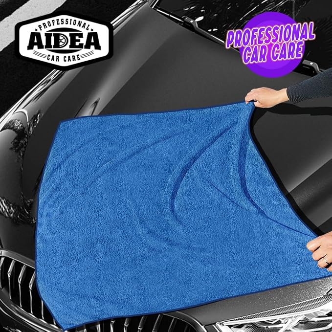AIDEA Microfiber Towels for Cars-2PK, Large Professional Car Drying Towel - Image 8