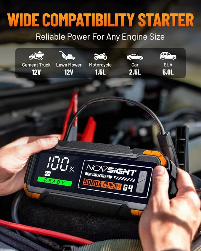 NOVSIGHT Car Battery Jump Starter - Image 6