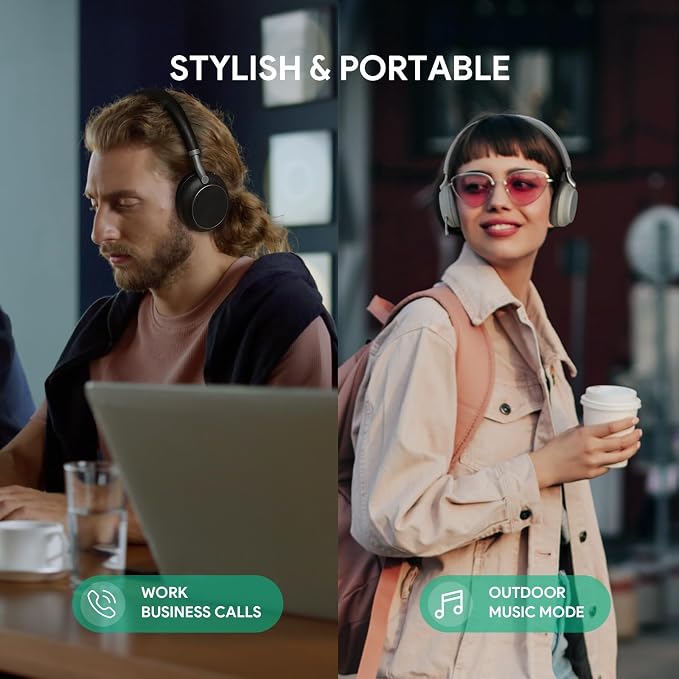 Yealink BH76 Wireless Headset Active Noise Cancelling Bluetooth Headphone - Image 9