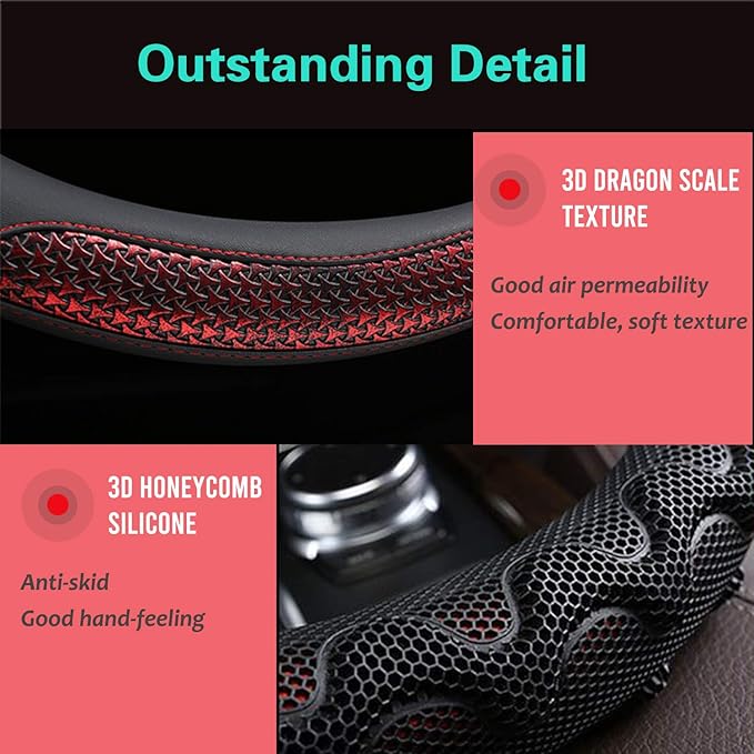 PINCTROT Large Size Steering Wheel Cover Great Grip - Image 3