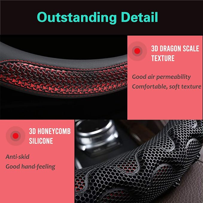 PINCTROT Small Size Steering Wheel Cover Great Grip - Image 3