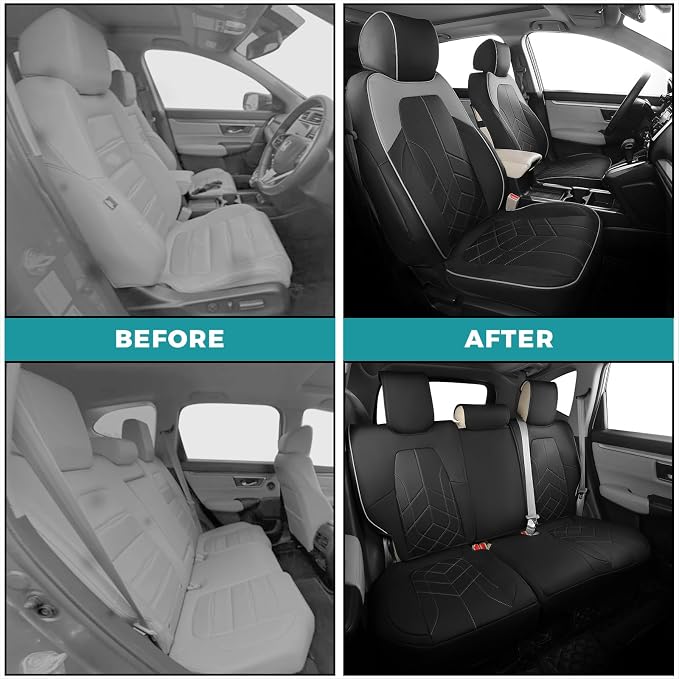 for Honda CRV Seat Covers Custom Fit 2017-2022 EXL EX LX Sport, Hybrid - Image 5