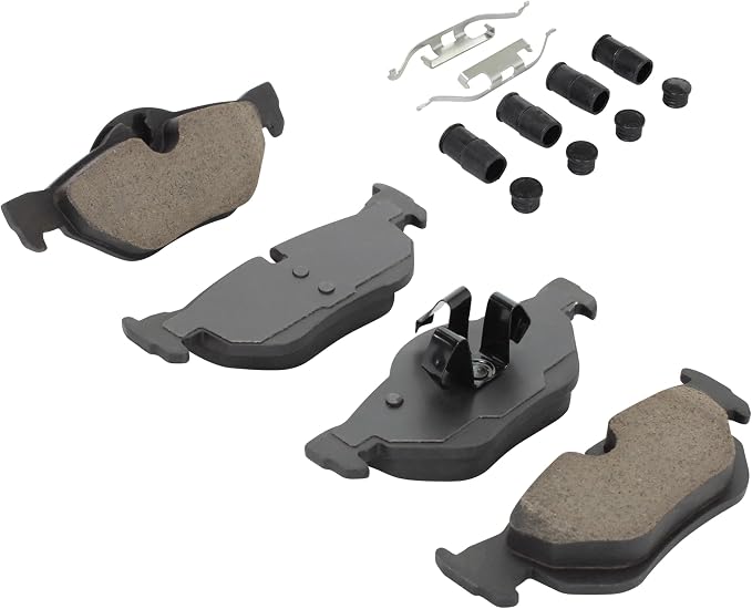 Premium Semi-Metallic Rear Brake Pads Compatible - Image 2