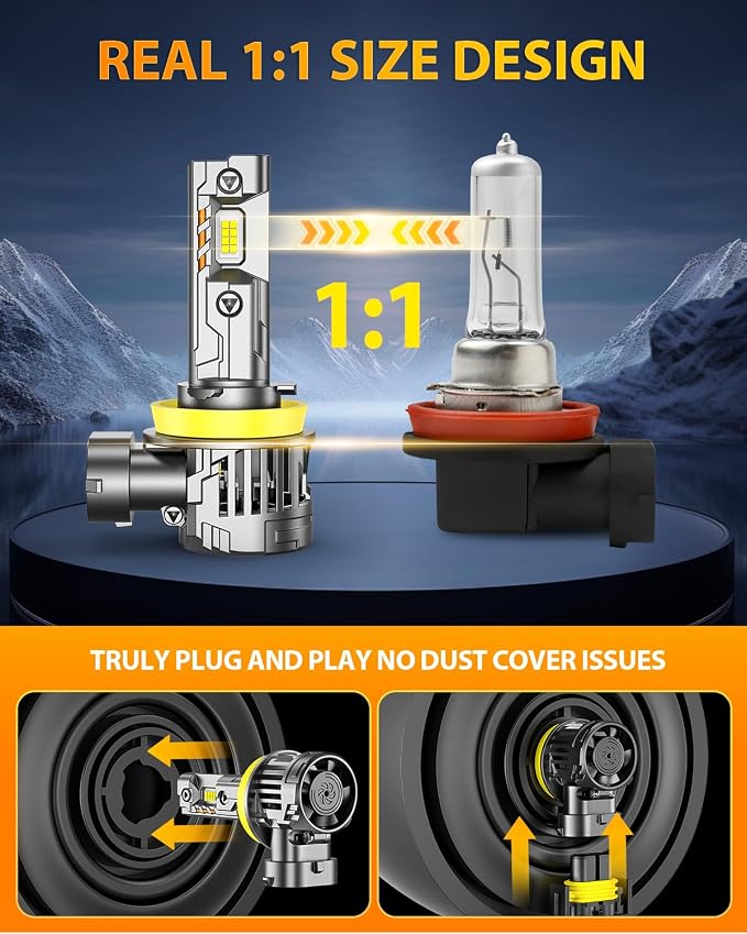 FAHREN   H11 9005 LED Bulbs Combo,  - Image 6