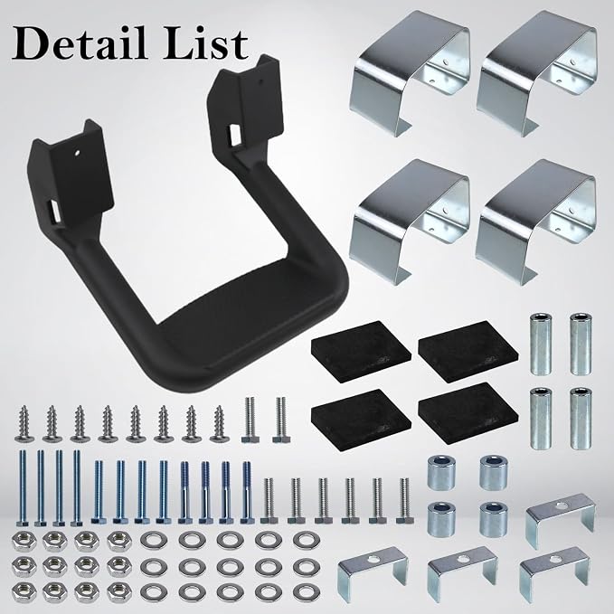 RULLINE Black Powder Coated Truck Side Step Set - Image 5