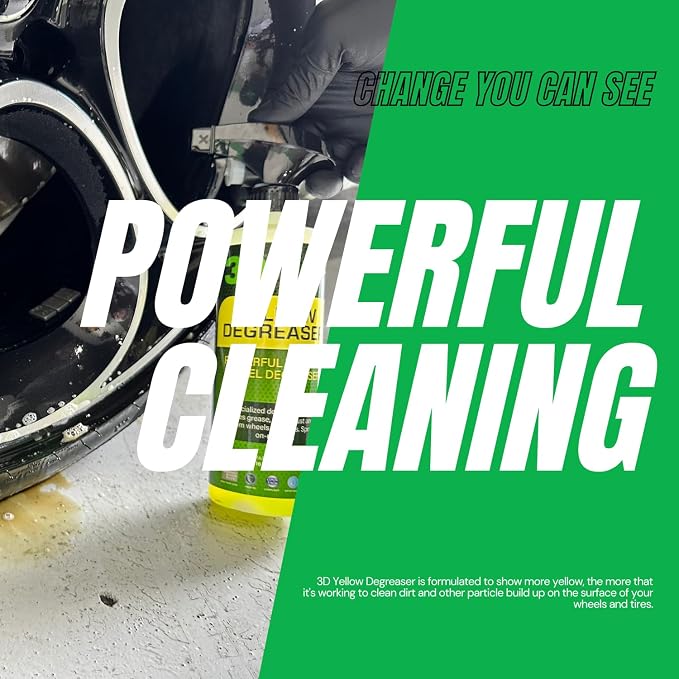 3D Yellow Degreaser – Non-Acid Wheel & Tire Cleaner Spray - Image 5