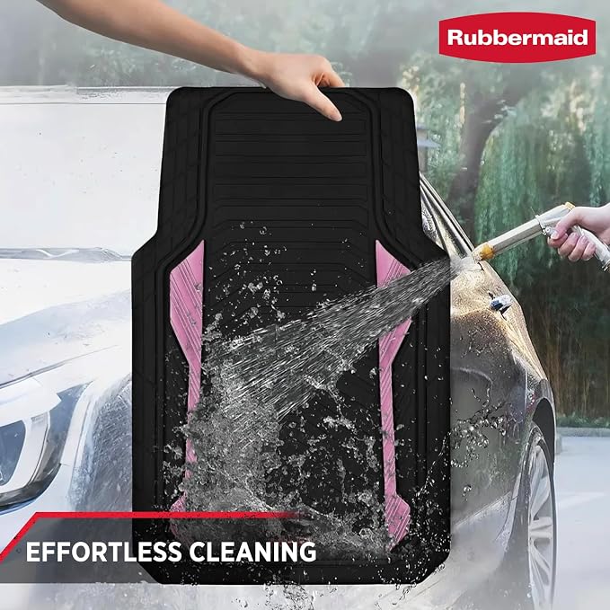 Rubbermaid Car Floor Mat, Heavy Duty All-Weather Car Mats Full Set - Image 5