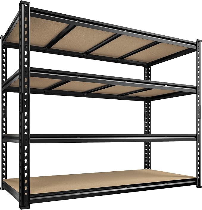 55" W Storage Shelves, 2040LBS Garage Shelving Heavy Duty, 4-Tier Heavy Duty - Image 9