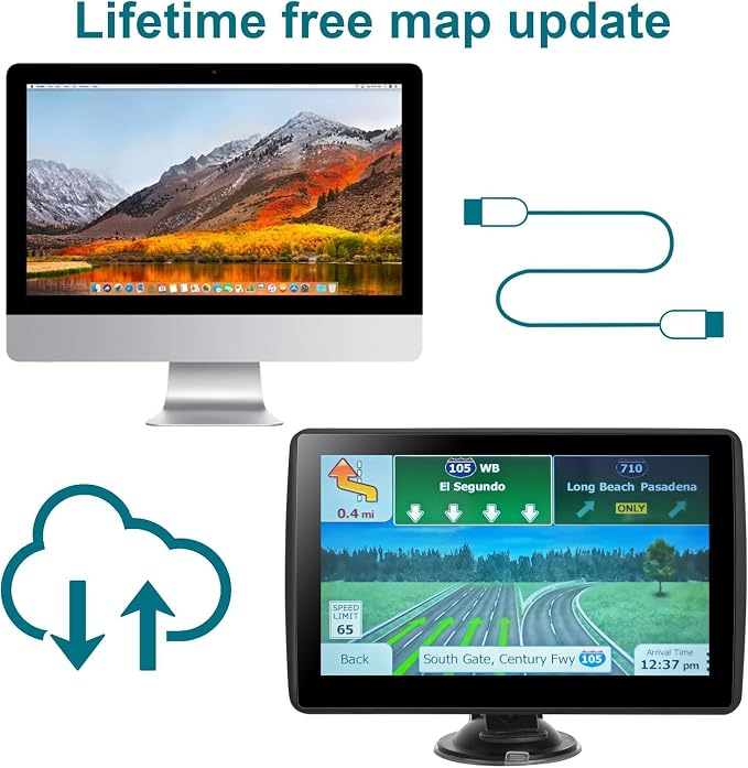 GPS Navigator for Car Truck RV, Latest 2025 Map 7 inch Touch Screen Car GPS - Image 5