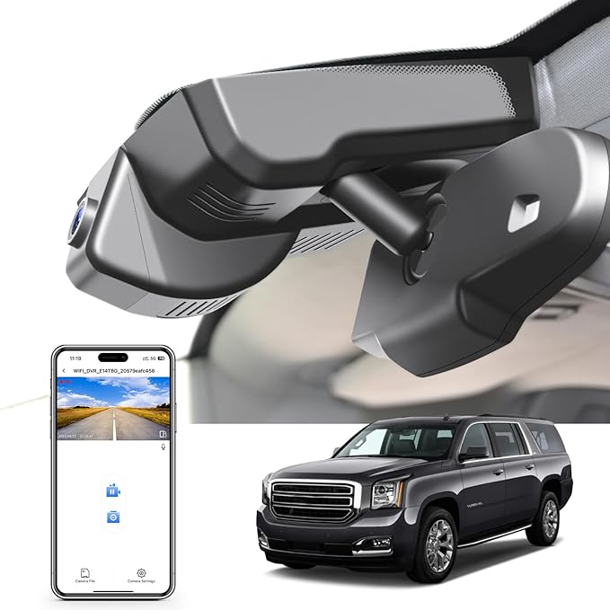 4K Dash Cam Custom fit for GMC Yukon, Yukon XL 2015 2016 2017 2018 2019 2020 by MANGOAL-OEMStyleAutomotiveElectronics