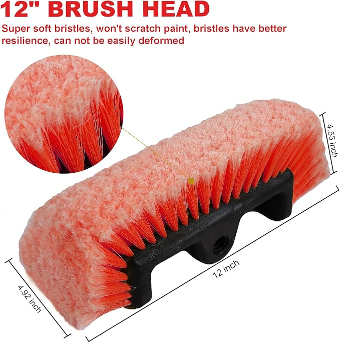 69 Inches Car Wash Brush with Long Handle - Image 3