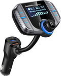 Upgraded Bluetooth FM Transmitter, Wireless Radio Adapter Hands Free Car Kit by Sumind