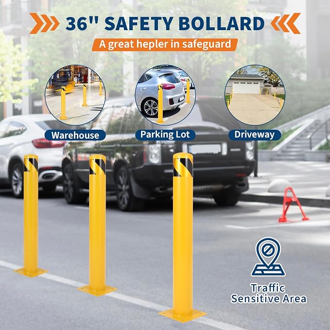 4.5x42 Inch Safety Bollard Post - Image 6