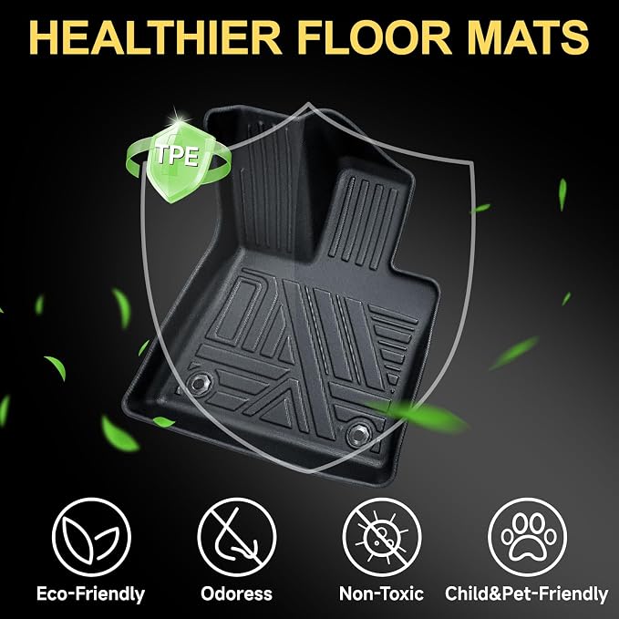 Full Set Floor Mats Custom Fit for 2019-2025 Toyota Rav4 All Weather Floor Mats - Image 5