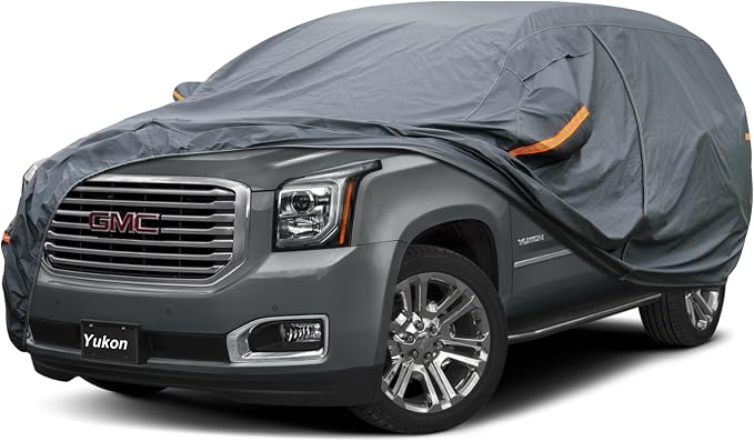 Premium Car Cover Custom Fit GMC Yukon XL, 16 Layers Heavy Duty Car Cover by GUNHYI
