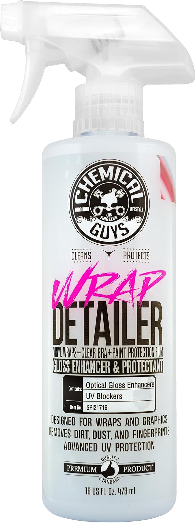 Chemical Guys SPI21716 Wrap Detailer Gloss Enhancer & Protectant, by ChemicalGuys