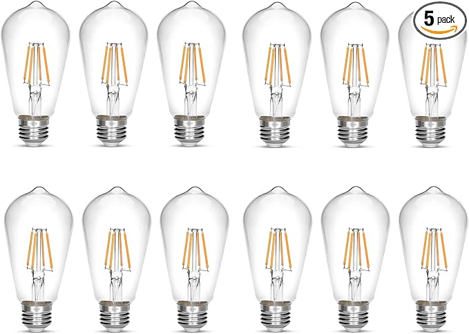 LED Edison Bulb 4W, Antique 40W Vintage Edison Bulb, E26 Light Bulb Non by NOTOC