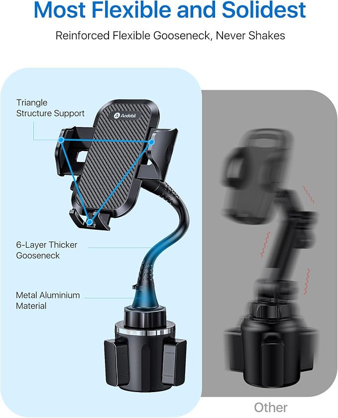 andobil Upgraded, Solidest 15in Cup Phone Holder - Image 4