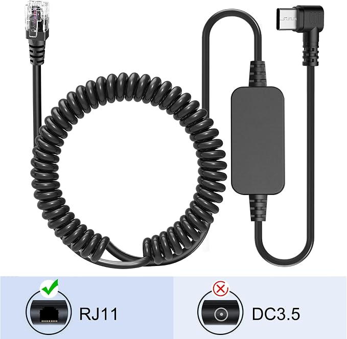 Radar Detector Cable，USB CTo RJ11 Plug Cable 5V-12V Power Cord, Compatible - Image 3