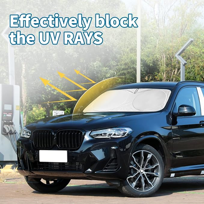 INSAUTO for 2019-2023 2024 2025 BMW 3 Series Car Windshield Sun Shade Sunshade - Image 5