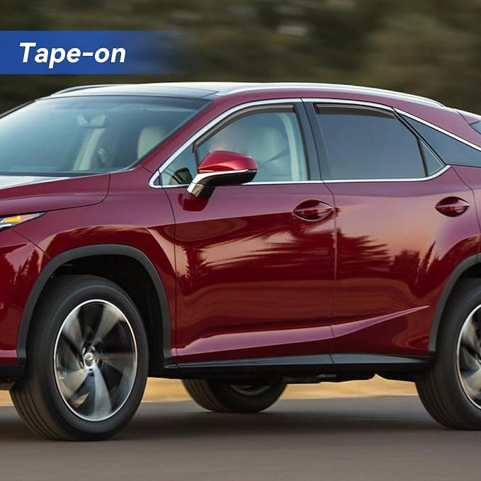 Window Visors Rain Guards for 2010-2015 Lexus RX350, Out-Channel Window Vent - Image 3